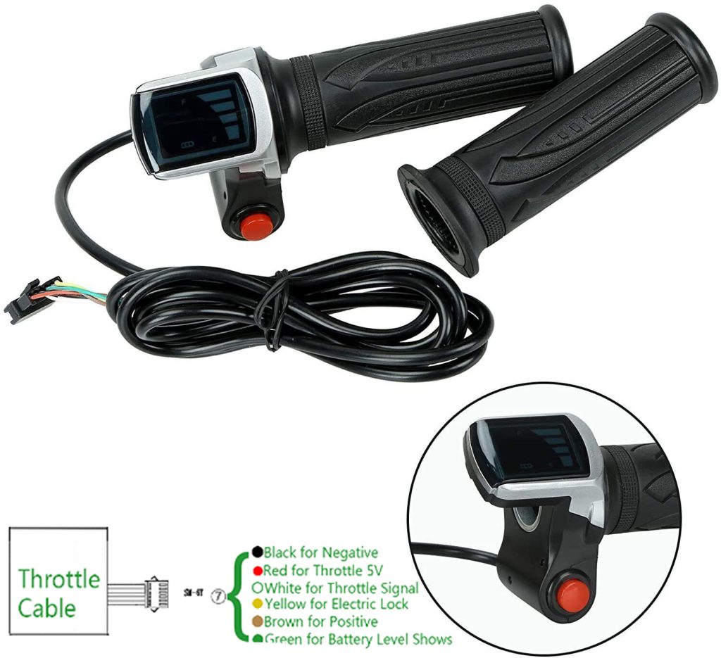 Ebike Twist Throttle 48V (6-Pin SM-Plug Type)