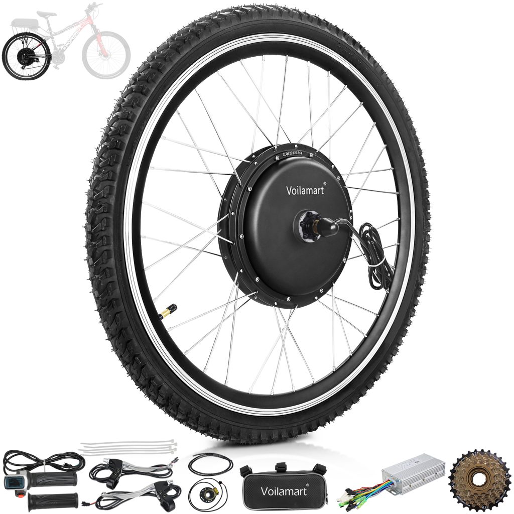 26in Rear Wheel Hub Motor Conversion Kit 48V 750W/1000W