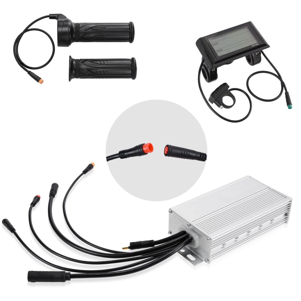 Voilamart Ebike Conversion Kit Accessory Waterproof 1000W Controller+LCD+Twist Throttle